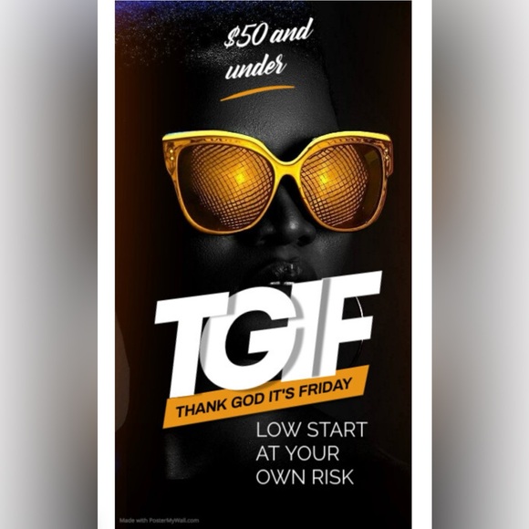 $50 and under $5 holla at your own risk ⚠️ every Friday 5:30 🕠 PST - Picture 1 of 5